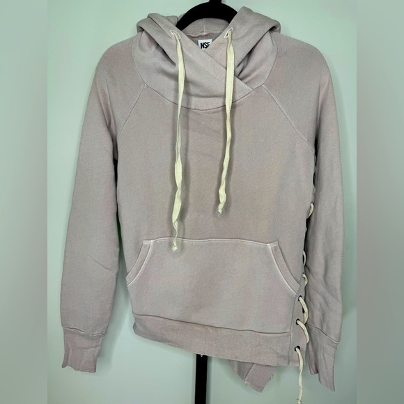 NSF Enzo Side Lace-Up Hoodie - Edgy Style with a Unique Twist - Picture 1 of 5